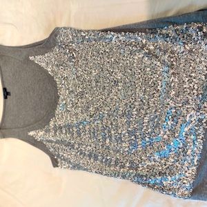 Talbots sequined sleeveless knit shirt